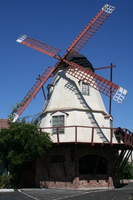 One of several windmills in town
