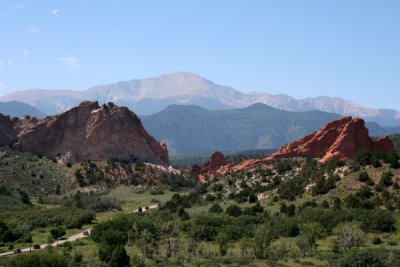 Garden of the Gods with Pike's Peak Beyond