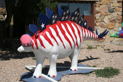 Red, White and Blue Dinosaur