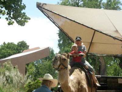 Then to the zoo - Finally Nana rode a camel..jpg