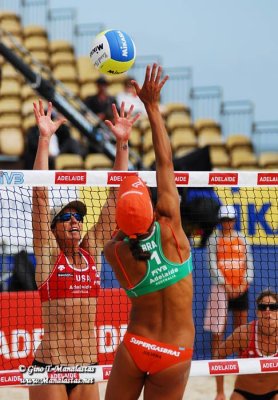 The International Beach Volleyball World tour in Australia