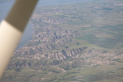 Flying into Eastern Montana