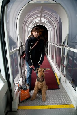 Thunder the last time on U.S. soil... Embarking on QM2