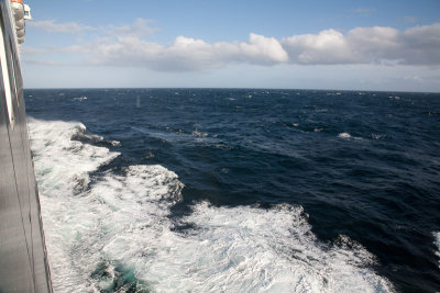 Somewhat rough sea on the 1st and 2nd day