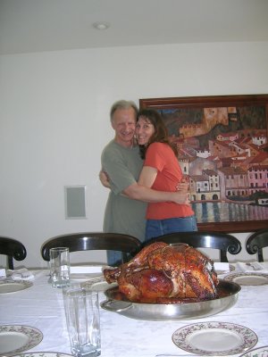 Rick, Joanne and the home smoked bird