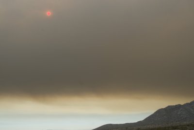 California Wildfire Sun
