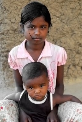 Children of Veddas, Sri Lanka