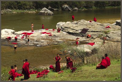 Monks Bhutan
