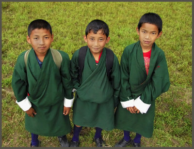 Schoolboys Bhutan