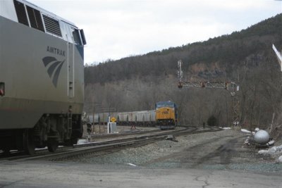 PO 50 Low Moor, Va 3 trains were waiting to go west