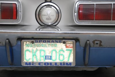 original license plate