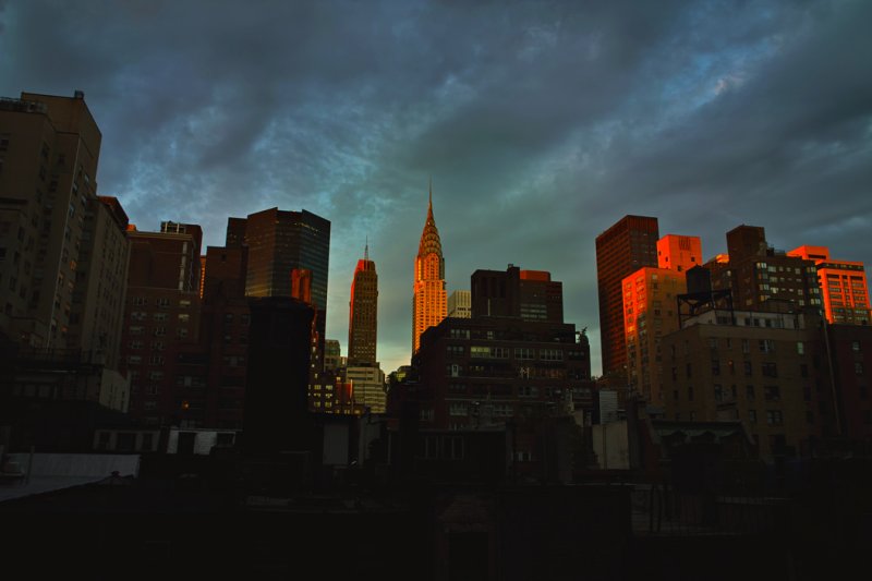 Manhattan sunset, New York City, New York, 2008