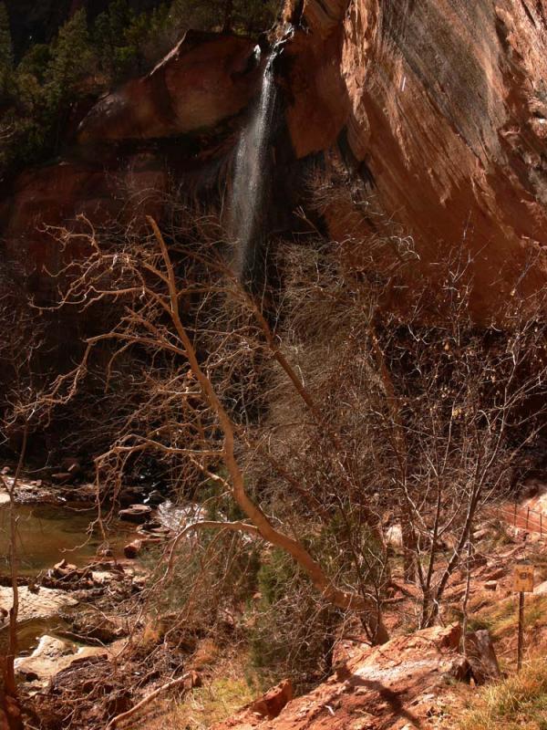 Waterfall, Lower Emerald Pool, Zion National Park, Utah, 2006