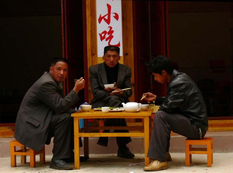 Lunch, Shigu, China, 2006
