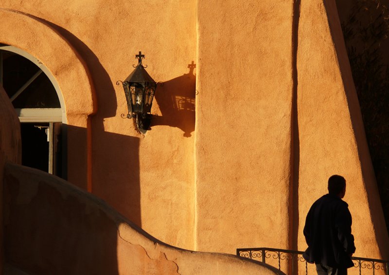 Church at sunset, Old Town, Albuquerque, New Mexico, 2007