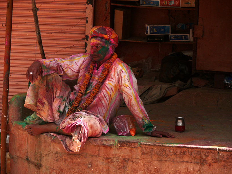Man of many colors, Jaipur, India, 2008