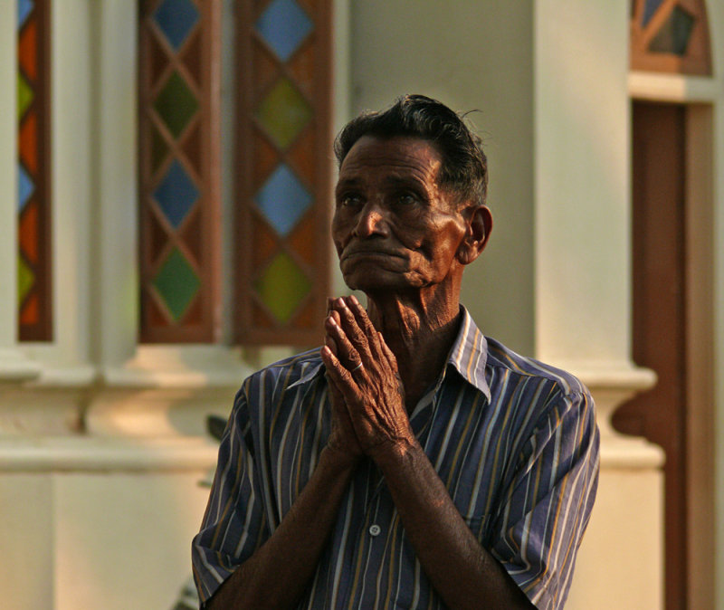 Worshipper, Santa Cruz Cathedral, Cochin, India, 2008