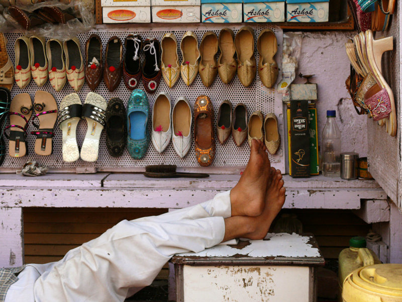 Shoe store, Agra, India, 2008