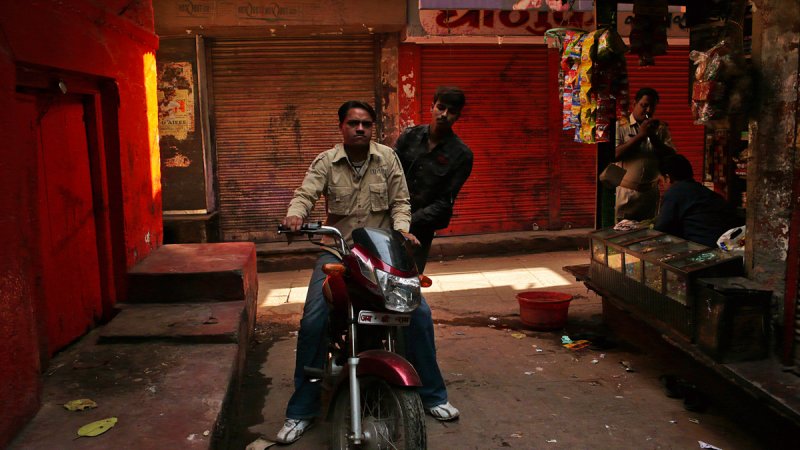 Street corner, Varanasi, India, 2008