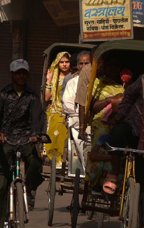 Rickshaw traffic, Varanasi, India, 2008