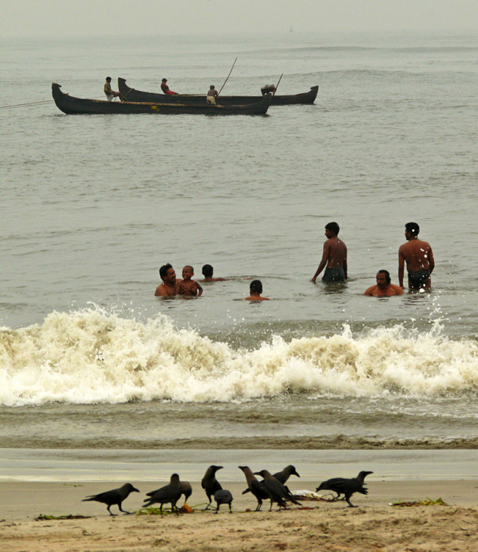 On the beach, Cochin, India, 2008