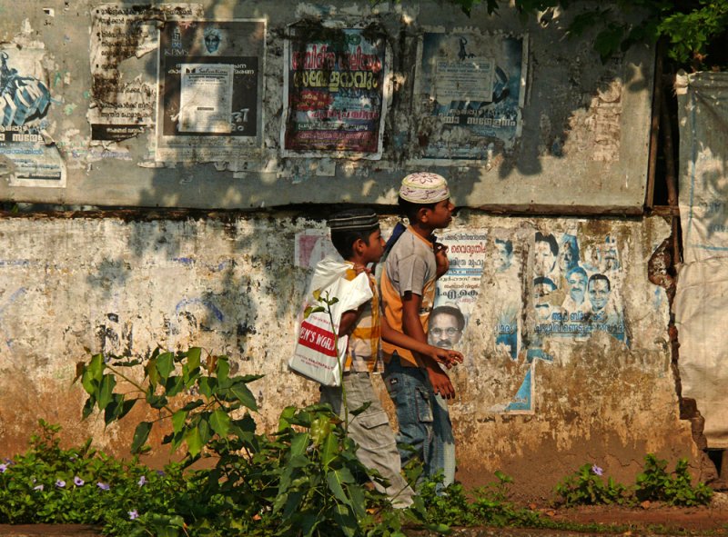 Bound for school, Aleppy, India, 2008