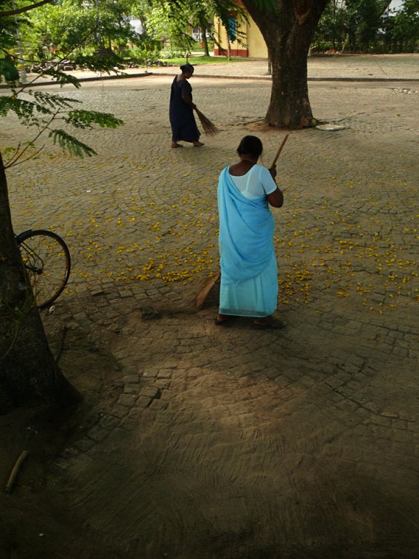 Street sweepers, Cochin, India, 2008