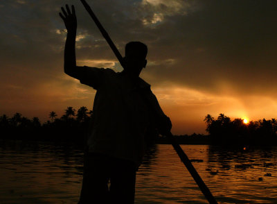 Houseboating, Kerala Backwaters, India, 2008