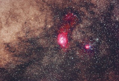 Lagoon (M8) and Trifid (M20) Region