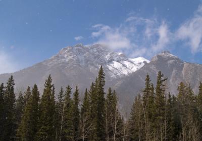 Spring Snow on Mount Lorette