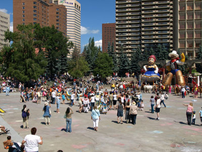 Olympic Plaza Stampede Entertainment