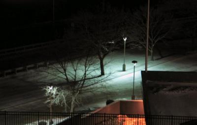 Lighted Corner On A Snowy Night.JPG