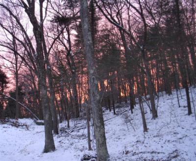 Sunset Behind The Snowy Hill.JPG