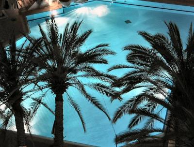 Evening At The Swimming Pool.JPG
