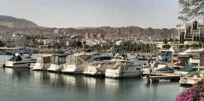 The Marina At Background - Eilat Mountains.JPG