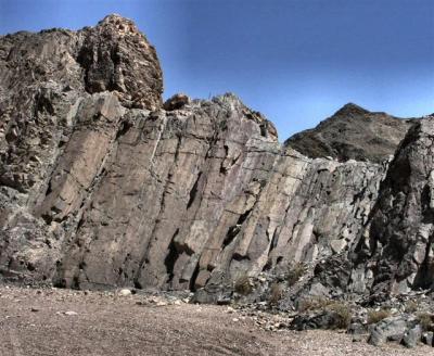 Vertical  Stone Girders, Possibly Since The Syrian - African Fracture.JPG