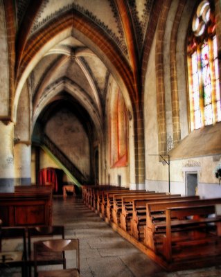 There are many different reasons for roaming inside an ancient church...