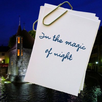 Annecy in the magic of night