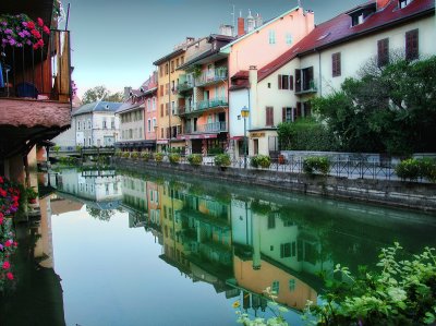 The  serenity of a solitary walk along a canal...