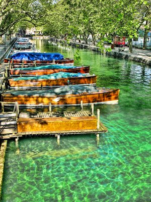 A green liquid carpet leads directly to the lake...