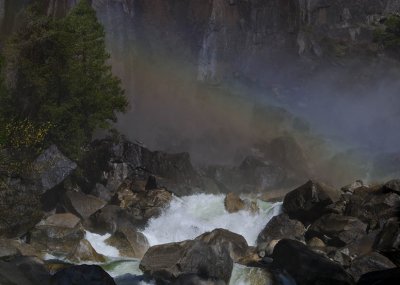 Morning Rainbow at Yosemite Falls