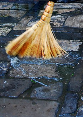 Sweeping in the Rain