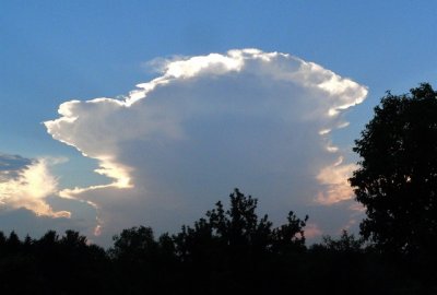 Thunderhead over Williamsburg IA
storm ~20 miles distant
from where I took photo, NL, IA