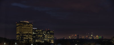 nightshot of lenox/buckhead/midtown/downtown