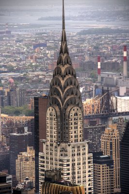 the chrysler building from the empire state building