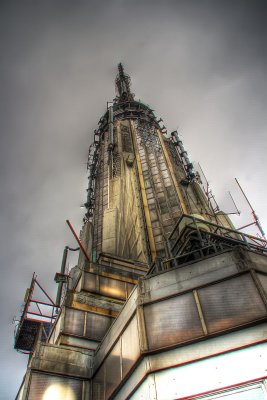 art deco spire (floors 87-102) atop the empire state building