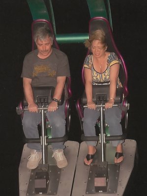 mike and dana on the insanity on top of the stratosphere - las vegas (4/08)