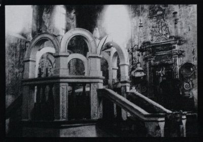 bimah and aron ha-kodesz in 1913, synagogue Szydlow