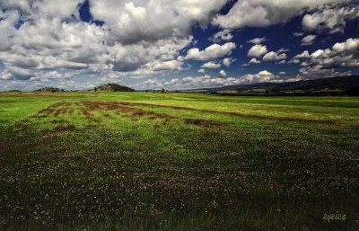 running with clouds