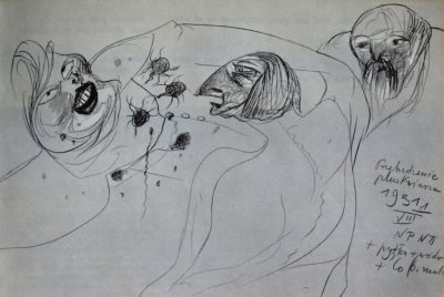 Przebudzenie pluskwiarza, pencil on paper, 1931